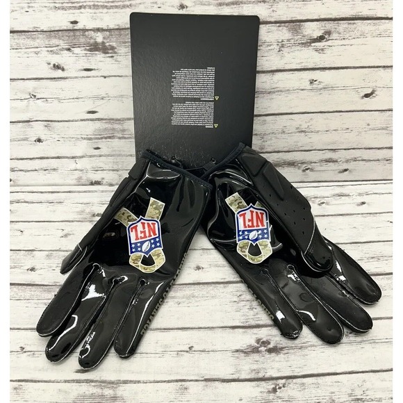 Nike Football Gloves Adult XL Camo Vapor Jet Salute to Service NFL Receiver - Picture 2 of 5
